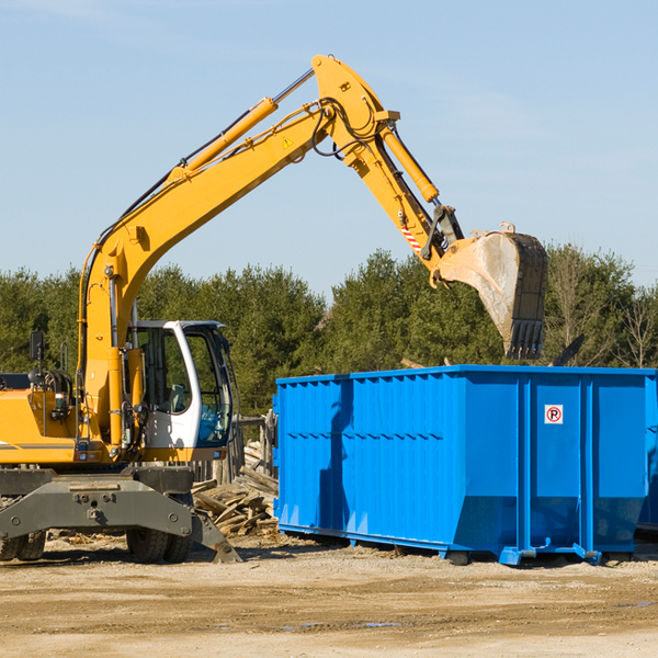 can i choose the location where the residential dumpster will be placed in Zane